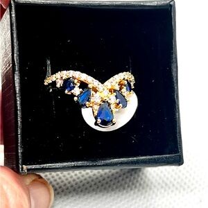 Bomb Party — The Look that Stunned Sapphire Ring